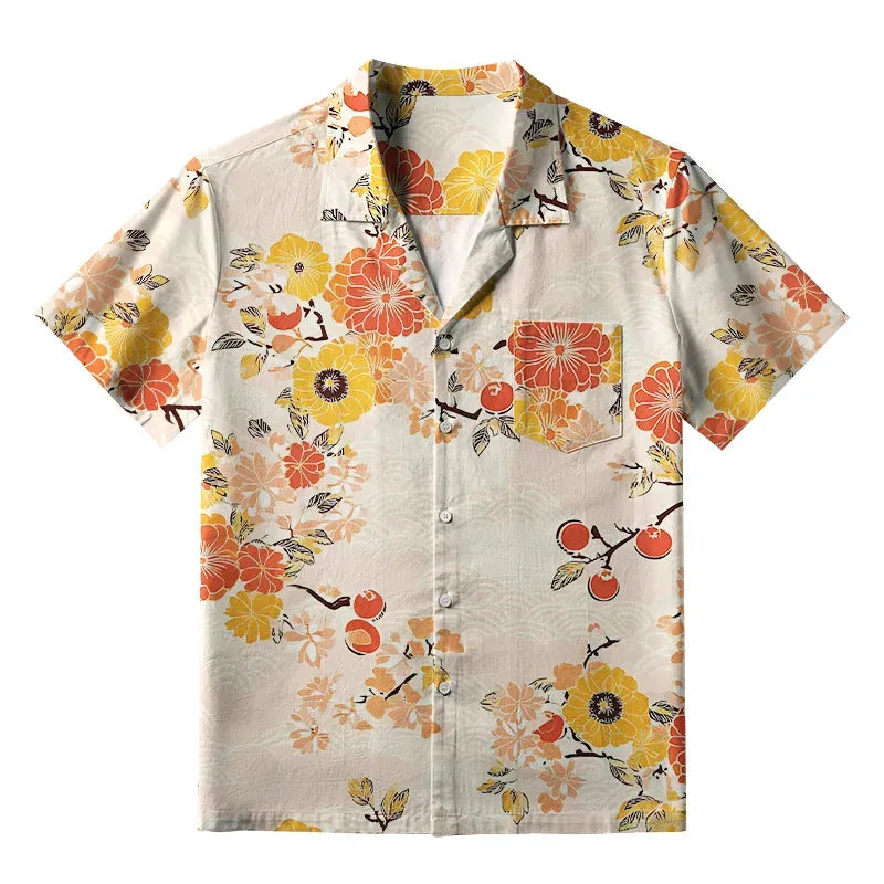 Fruitful flower aloha shirt unisex