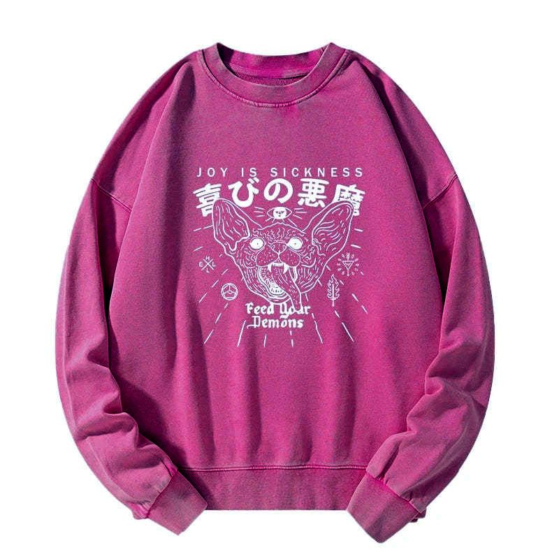 Japanese Kyoto Lion washed sweatshirt