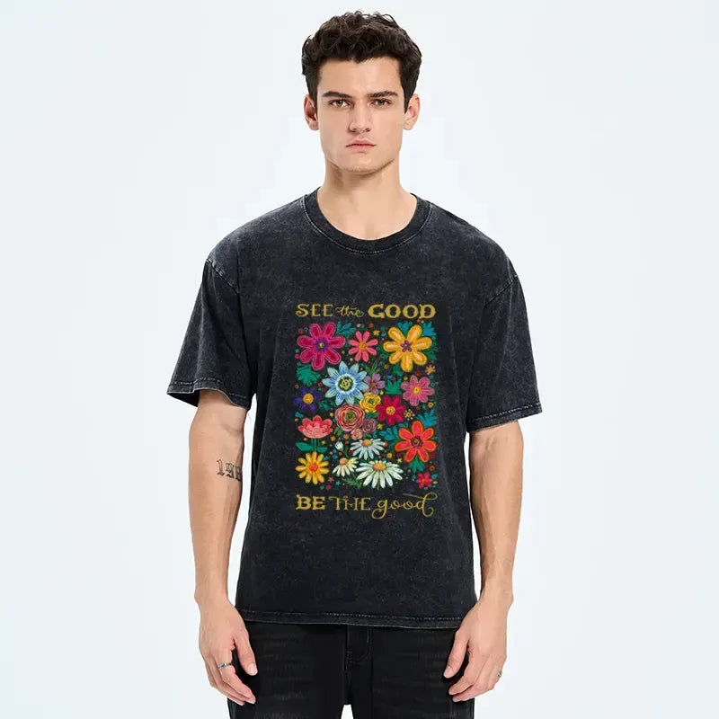 Kyoto flower unisex tee for spring