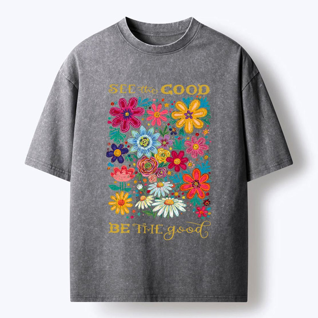 Kyoto flower unisex tee for spring