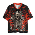 Kyoto-Lion Skeleton Poppy Viper Mesh Jersey