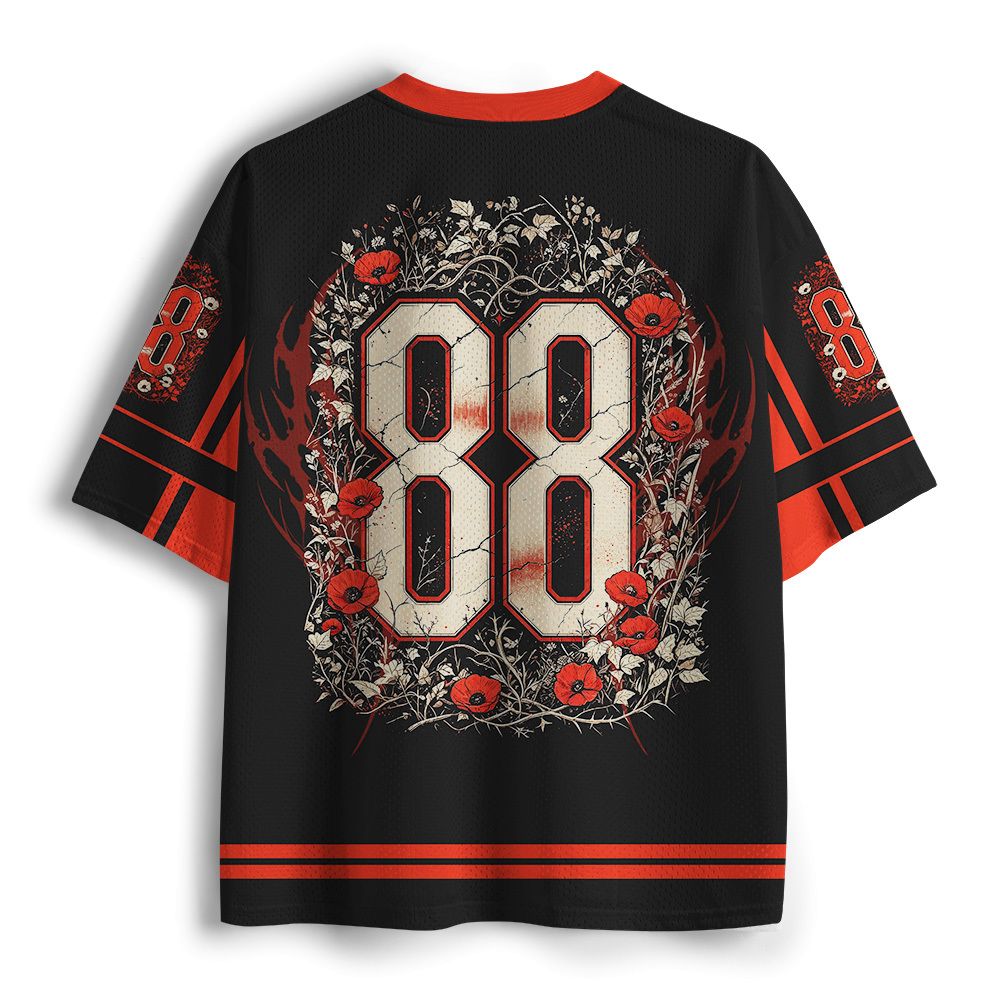 Japanese Vintage Style Mesh Jersey for Daily Wear