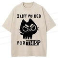 Dissatisfied Cat Meme Washed T-Shirt