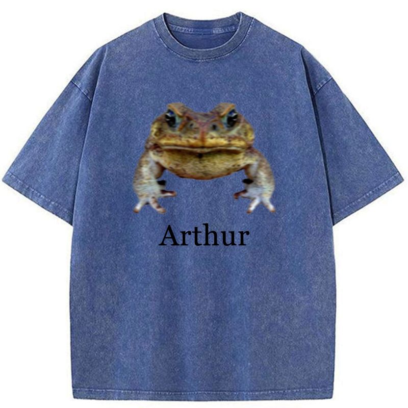 Japanese Vintage Washed T-Shirt for Daily Wear
