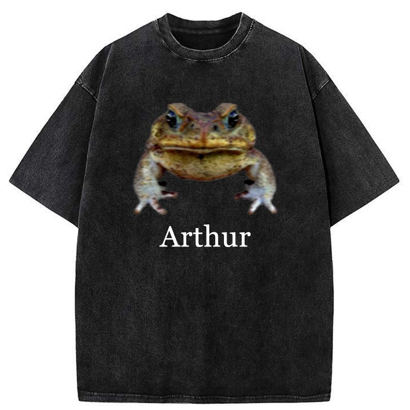 Japanese Vintage Washed T-Shirt for Daily Wear
