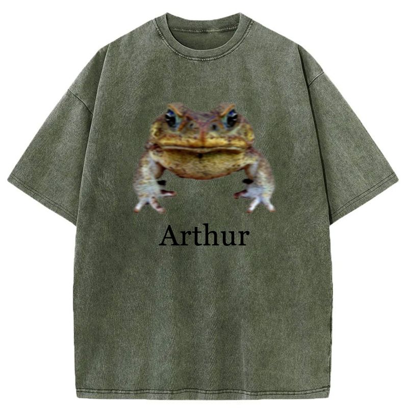Japanese Vintage Washed T-Shirt for Daily Wear