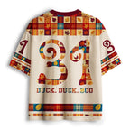 Kyoto-Lion Duck Duck Boo Spooky Cute Duck Costume Graphic Mesh Jersey