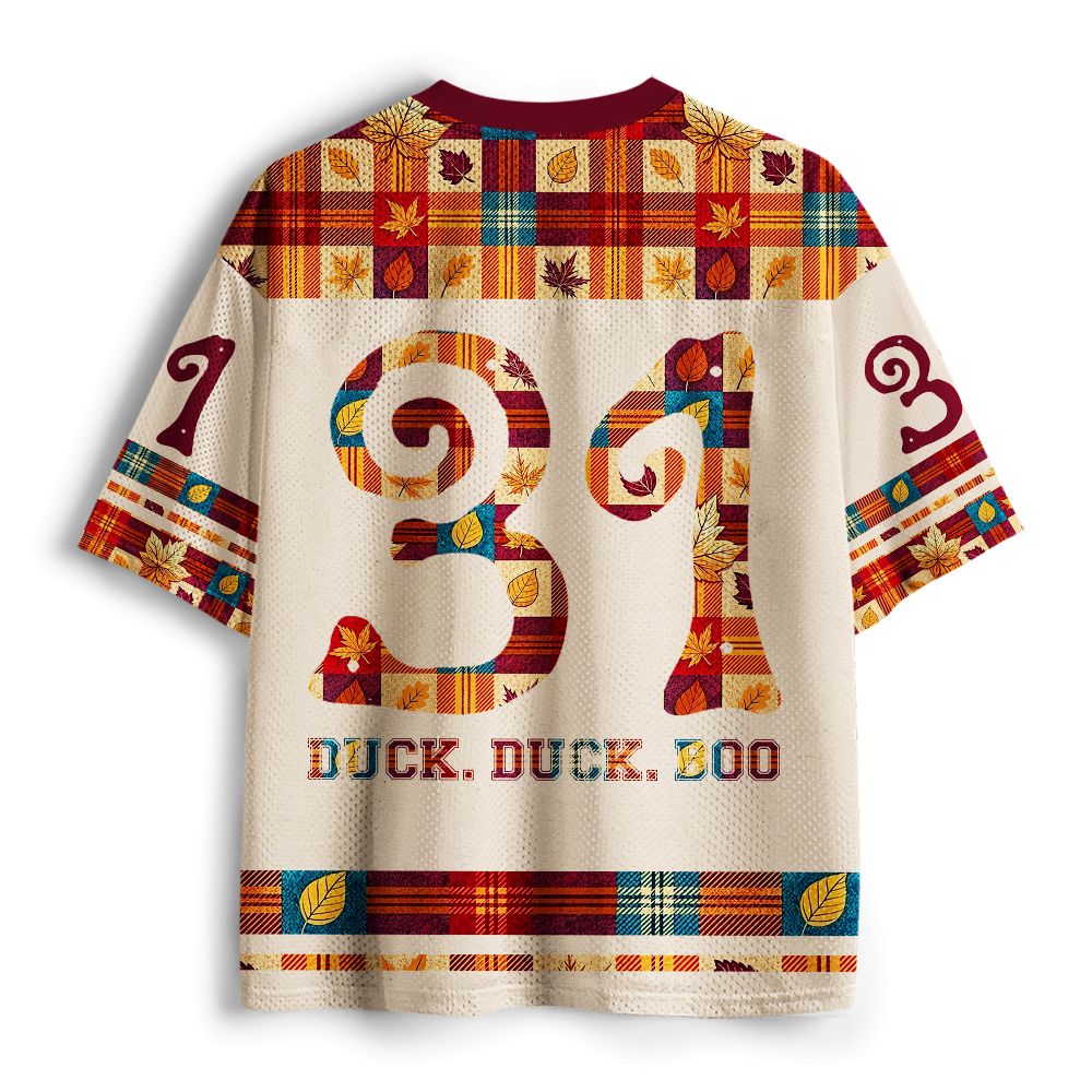 Kyoto-Lion Duck Duck Boo Spooky Cute Duck Costume Graphic Mesh Jersey