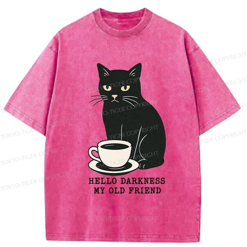 Unique Black Cat Coffee T-Shirt Gift Idea
