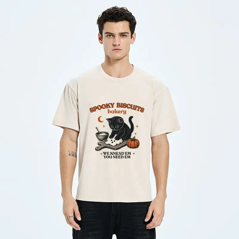Tokyo?Tiger Kitty Biscuits Halloween Washed T-Shirt