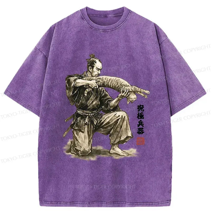 kyoto lion washed japanese t-shirt for streetwear