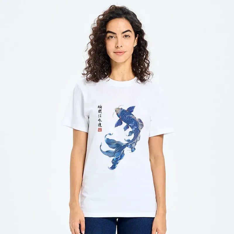 Ukiyo-e Koi Fish T-Shirt Gift Idea