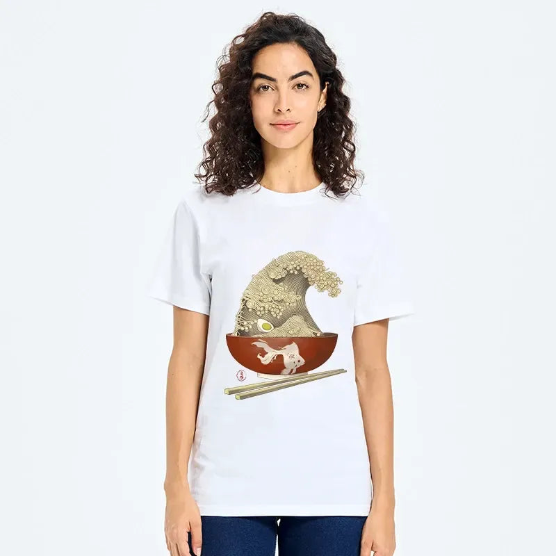 Kanagawa Wave Art Unisex Cotton Tee