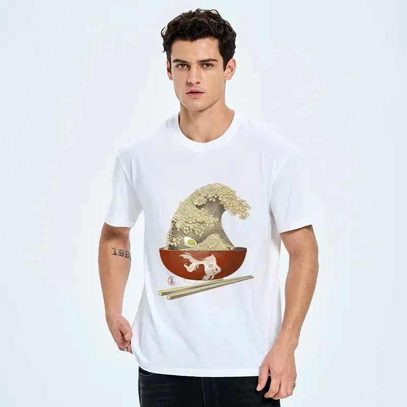 Kanagawa Wave Art Unisex Cotton Tee