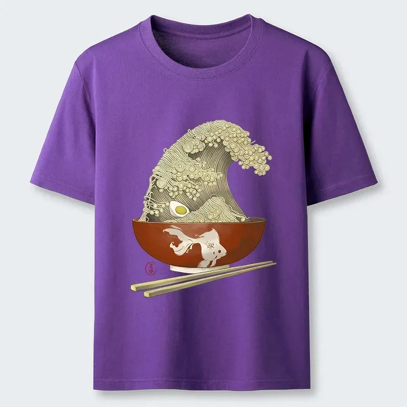 Kanagawa Wave Art Unisex Cotton Tee