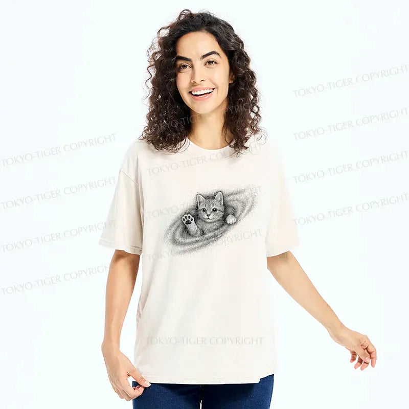 Washed Cat T-Shirt on Sale