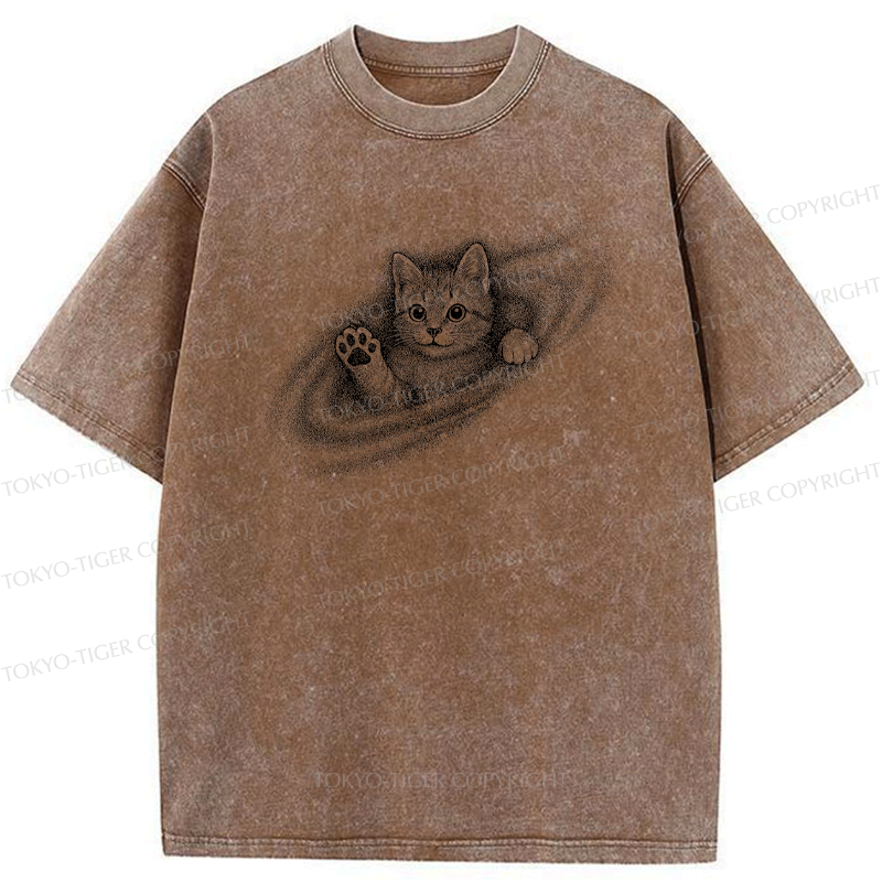 Washed Cat T-Shirt on Sale