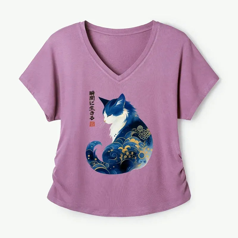 Zen Cat T-Shirt for Daily Wear