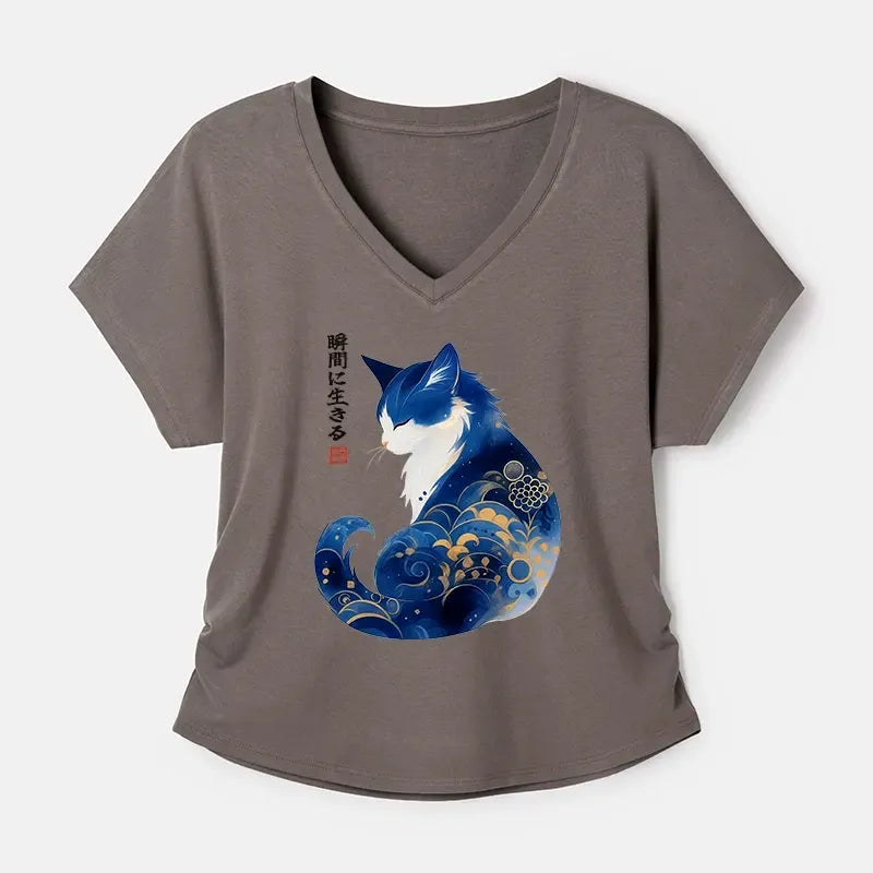 Soft Modal Dolman Sleeve T-Shirt for Women