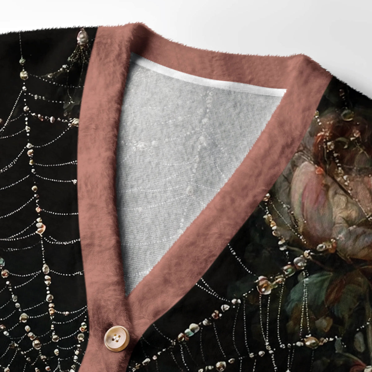 Kyoto-Lion The Spider’s Tapestry Ugly Cardigan Sweater