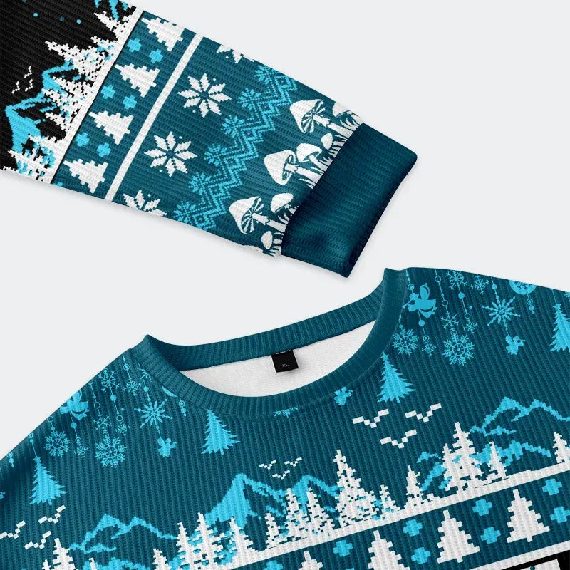 funny cat christmas sweatshirt for men