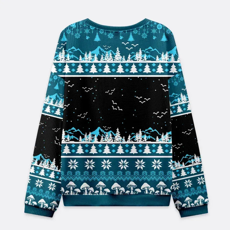 Kyoto-Lion Cat Hate People Christmas Ugly Sweatshirt