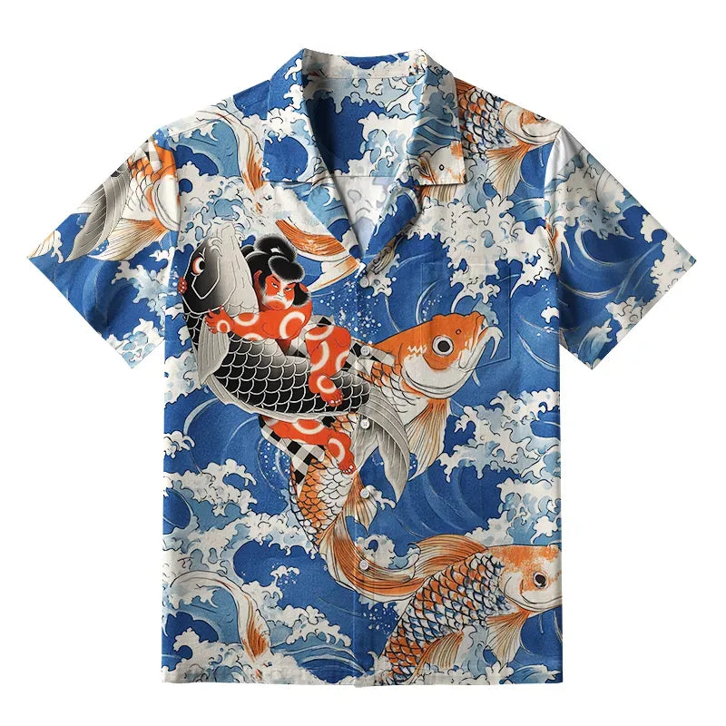 Trendy Kyoto Lion Shirt for Summer