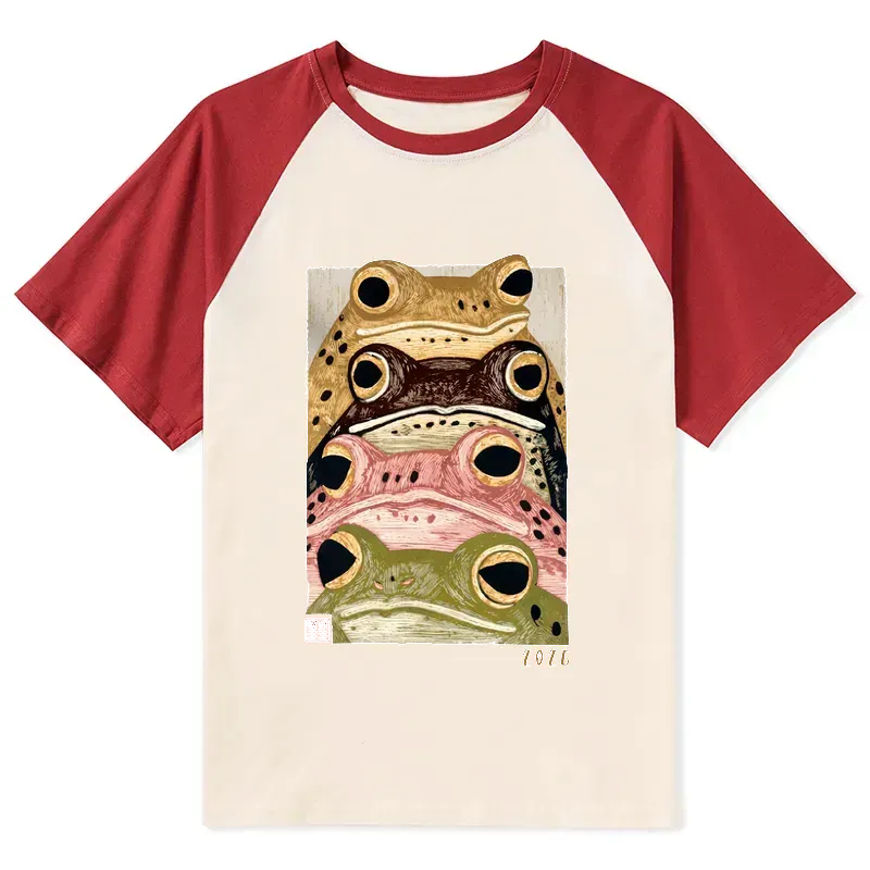 Whimsical Japanese Frog Tee for Vacation