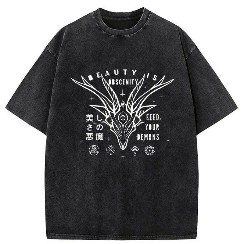 japanese washed t-shirt free shipping