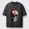 vintage spider lily skull tee for daily wear