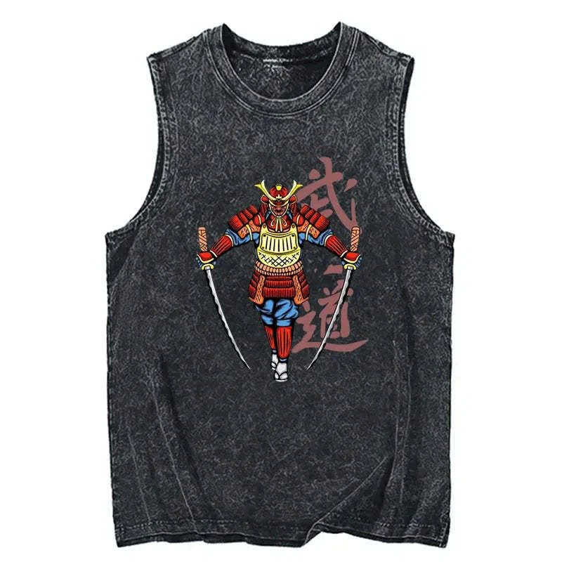 Japanese samurai tank top for men