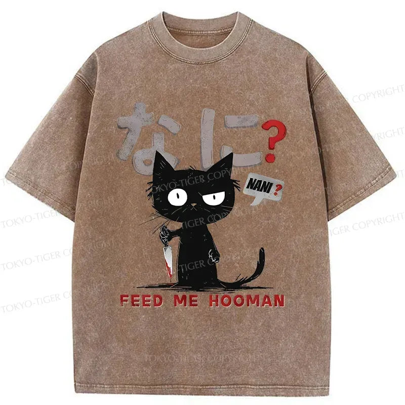 japanese vintage cat t-shirt