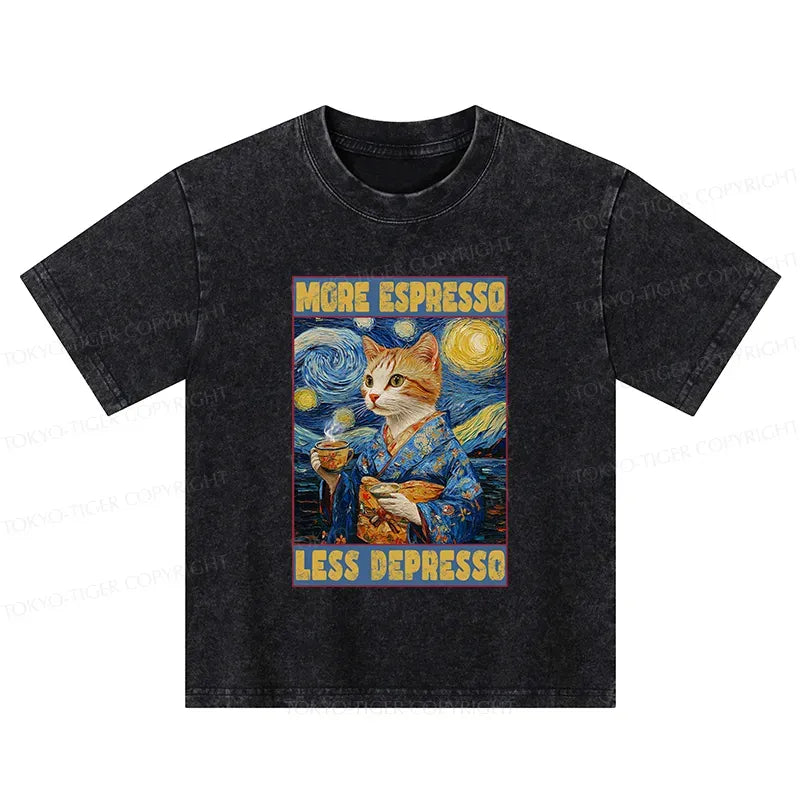 kyoto lion more espresso less depresso shirt