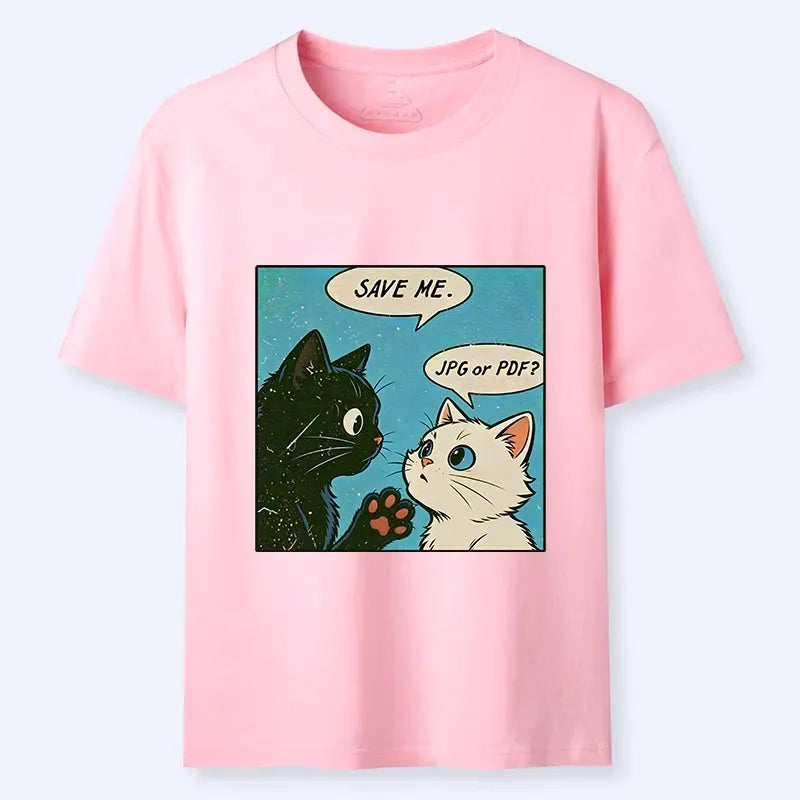 unisex cotton cat tshirt trendy