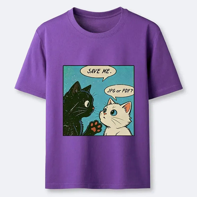 Kyoto-Lion Black White Cat Office Meme Classic T-Shirt