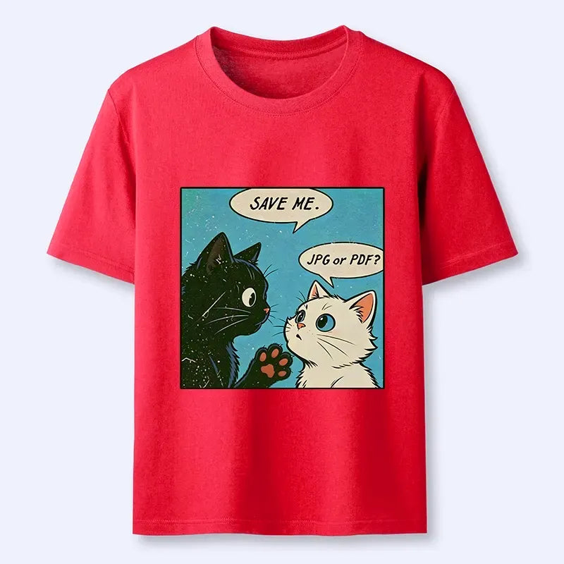 Kyoto-Lion Black White Cat Office Meme Classic T-Shirt