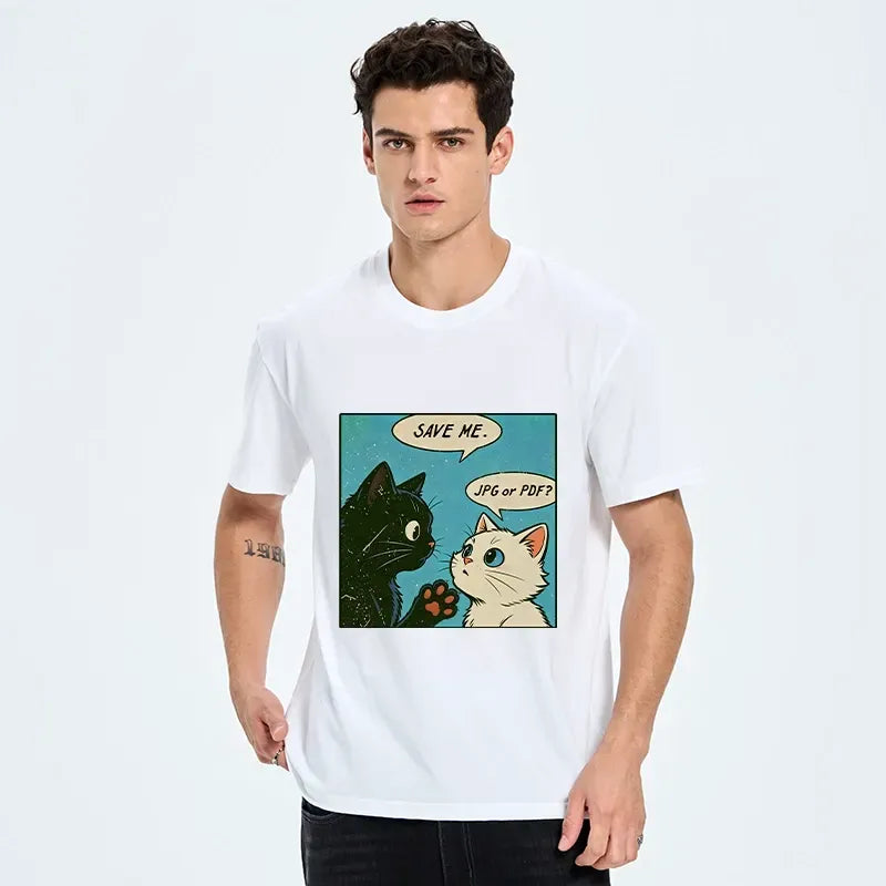 japanese cat meme t-shirt for office