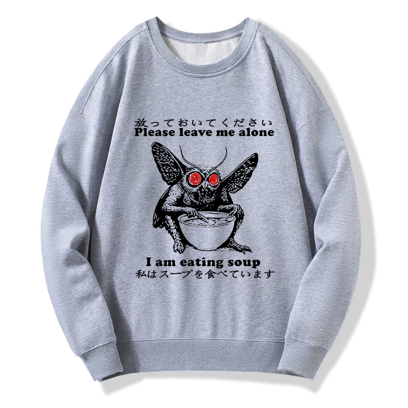 unisex mothman sweatshirt with japanese lion design
