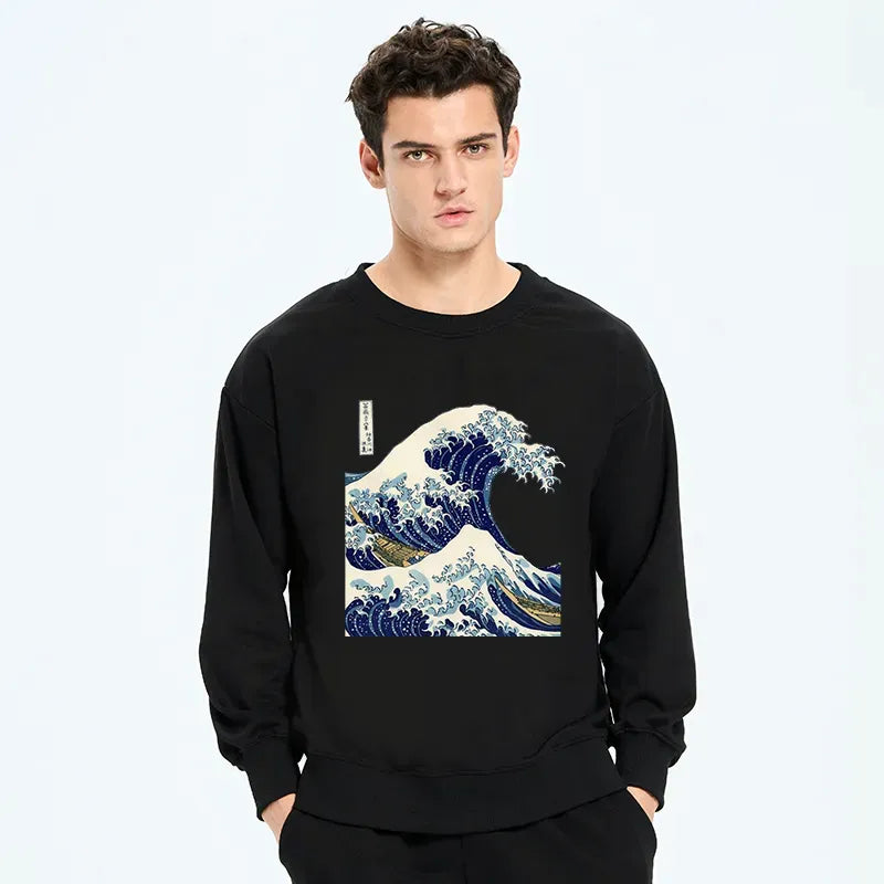 unisex great wave sweatshirt best seller
