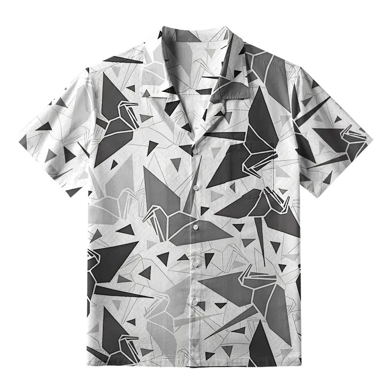 Japanese Origami Cranes Aloha Shirt