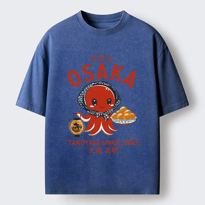 Japanese washed t-shirt for daily wear