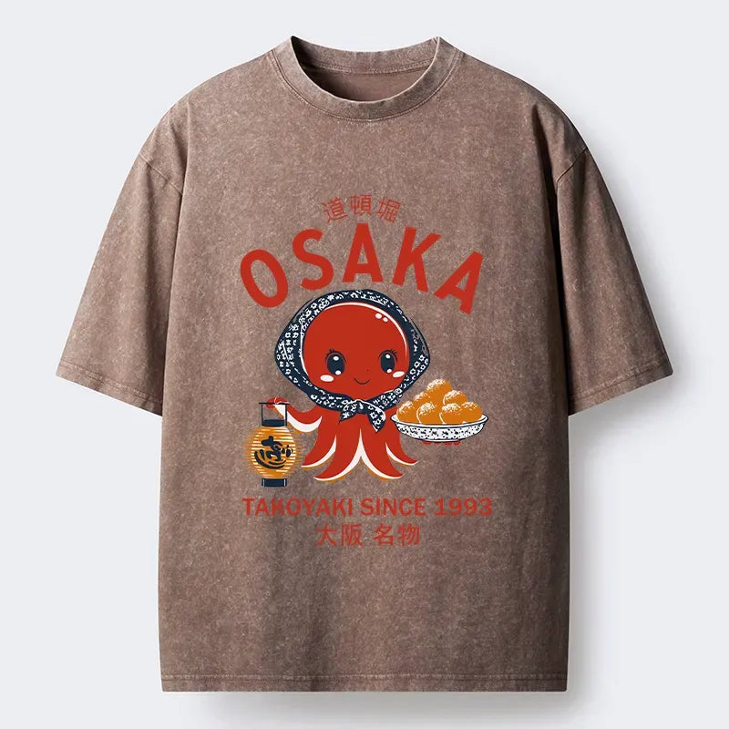 Japanese washed t-shirt for daily wear