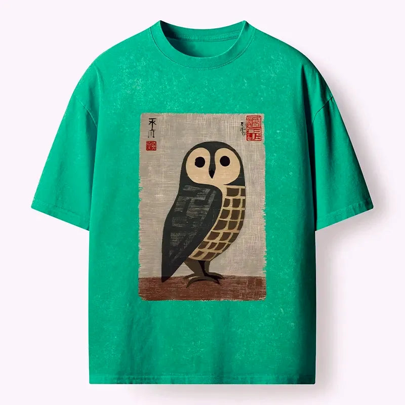 traditional japanese art washed tee