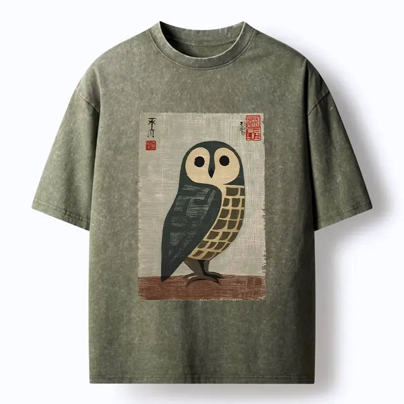 traditional japanese art washed tee