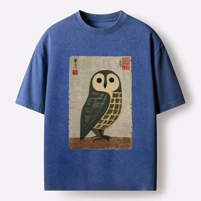 traditional japanese art washed tee