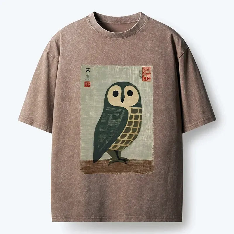 traditional japanese art washed tee