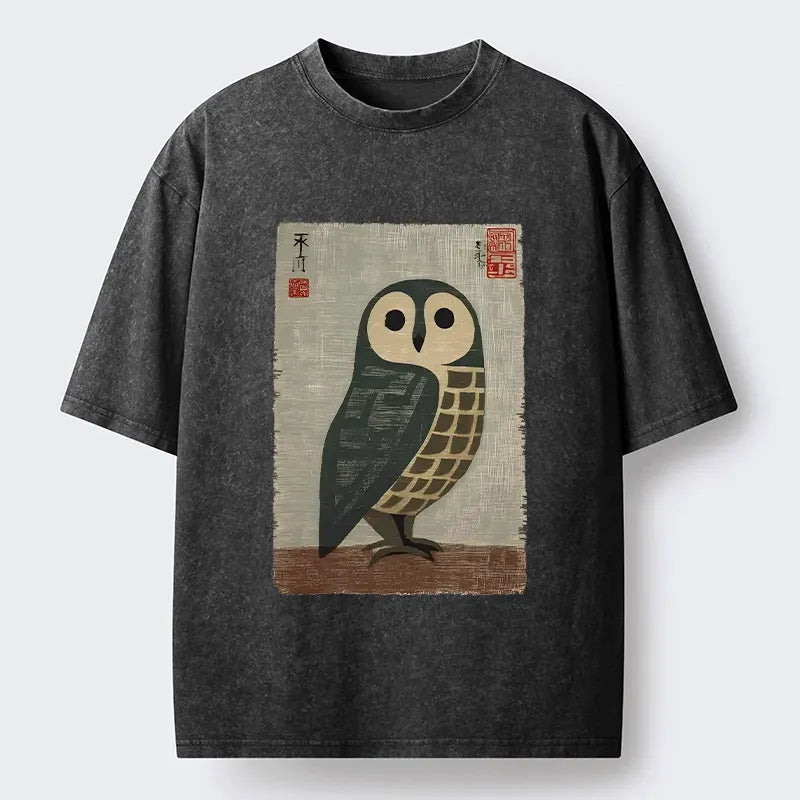 unisex owl t-shirt comfortable cotton