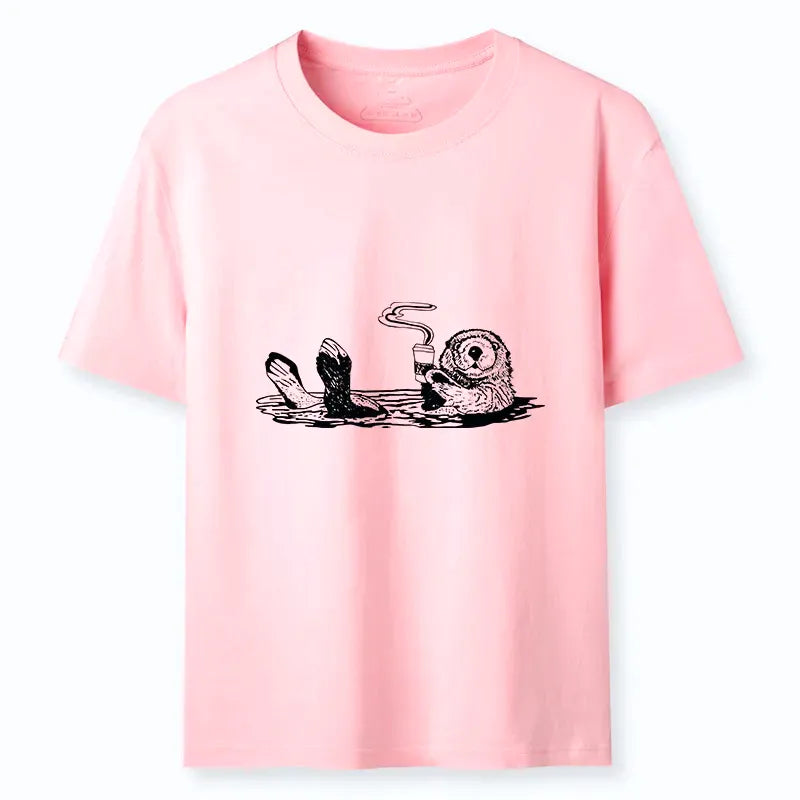Cute Otter Coffee Shirt Trending Item