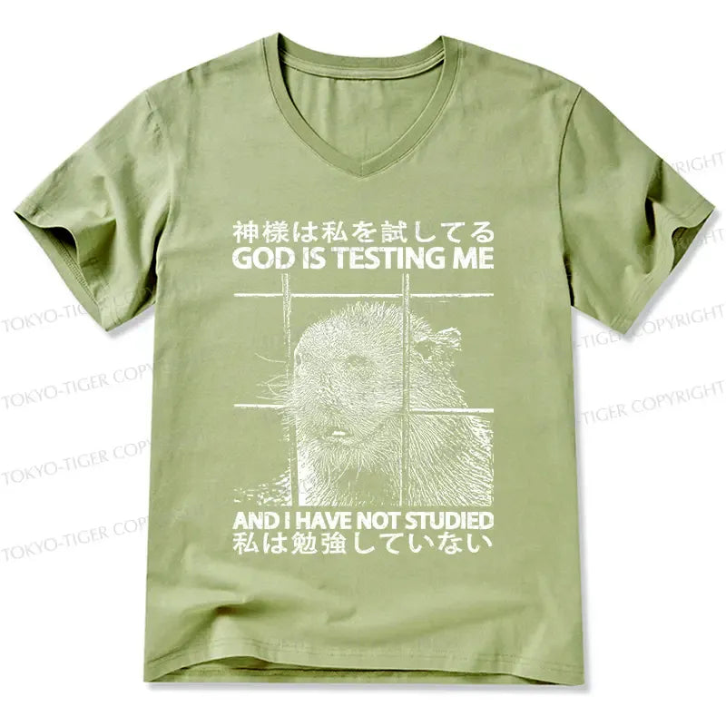 Japanese Traditional V-Neck T-Shirt for Daily Wear