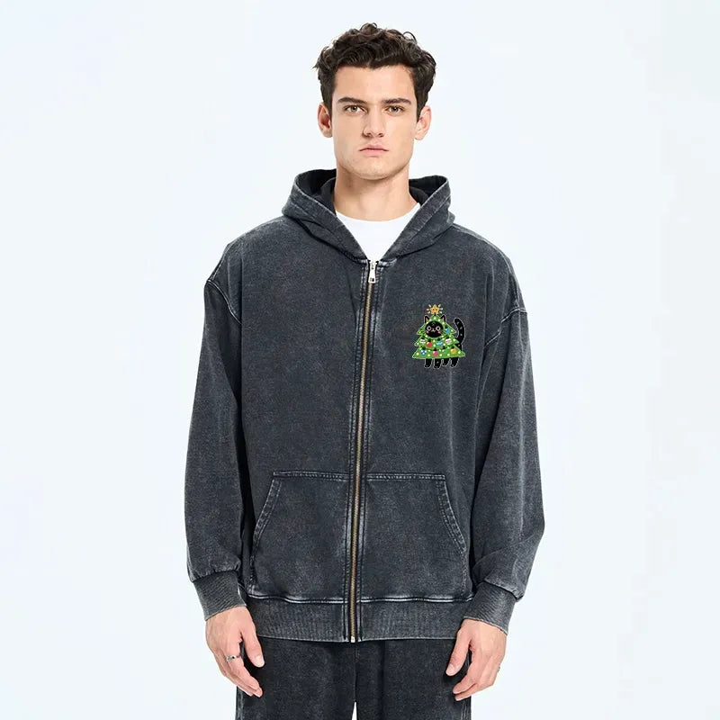 washed streetwear hoodie for daily wear